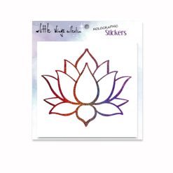 Lotus Purple Holographic Stickers