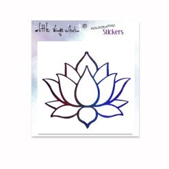 Lotus Purple Holographic Stickers